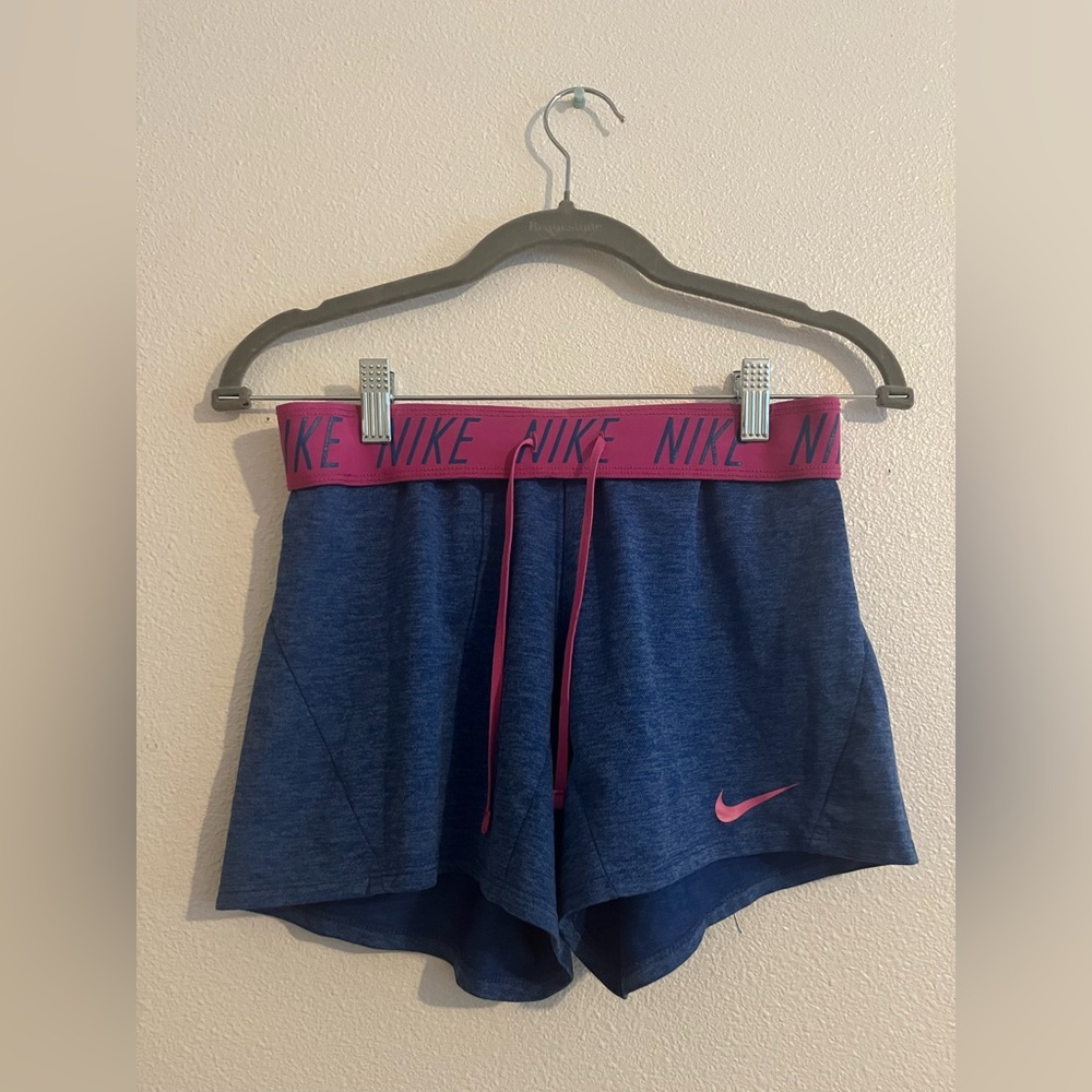 Nike Dri-Fit Womens Dry Training running Shorts fold over band